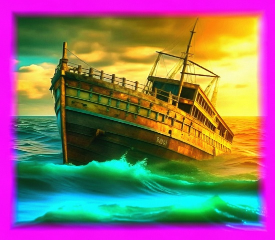 Блог #100. 
Sinking ship in the ocean. Photo by MatchFixingBet.Ru