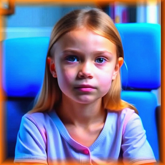 Блог #105. 
Ребёнок девочка слушает. Изображение от MatchFixingBet.Ru