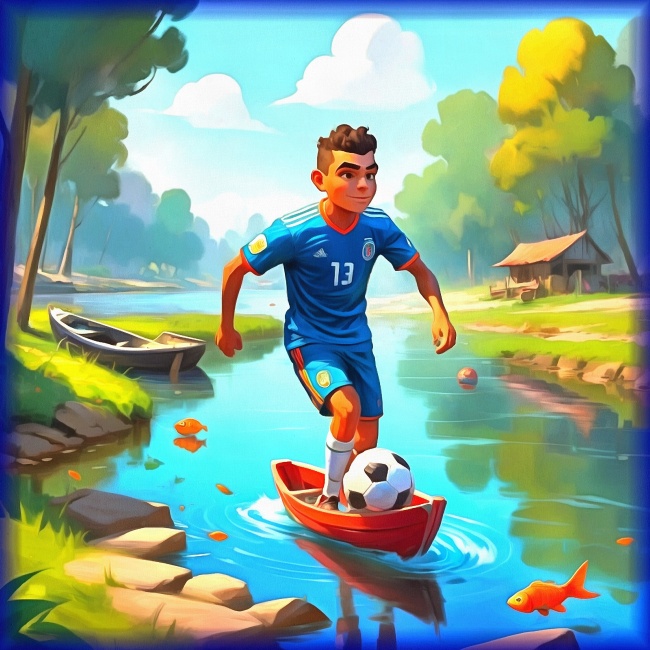 Блог #144. 
Soccer player Pepe floating in a boat.. Foto by MatchFixingBet.Ru