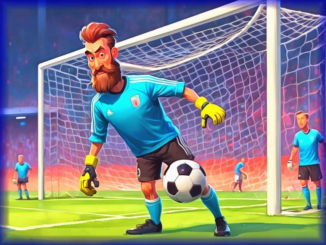 Блог #144. 
A soccer goalie with a beard. Foto by MatchFixingBet.Ru