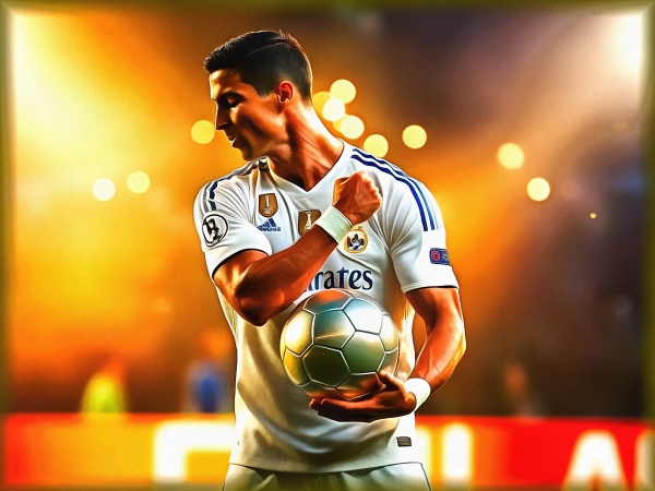 Блог #145. 
Cristiano Ronaldo with a golden ball and a golden boot. Foto by MatchFixingBet.Ru