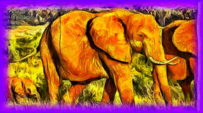 Блог #60. The plight of African elephants. Painting from MatchFixingBet.Ru