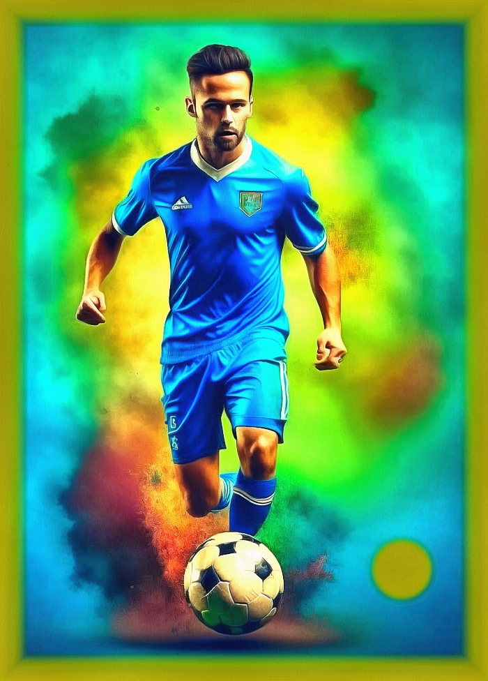 Блог #91. 
Футболист в синей форме. Фото от MatchFixingBet.Ru